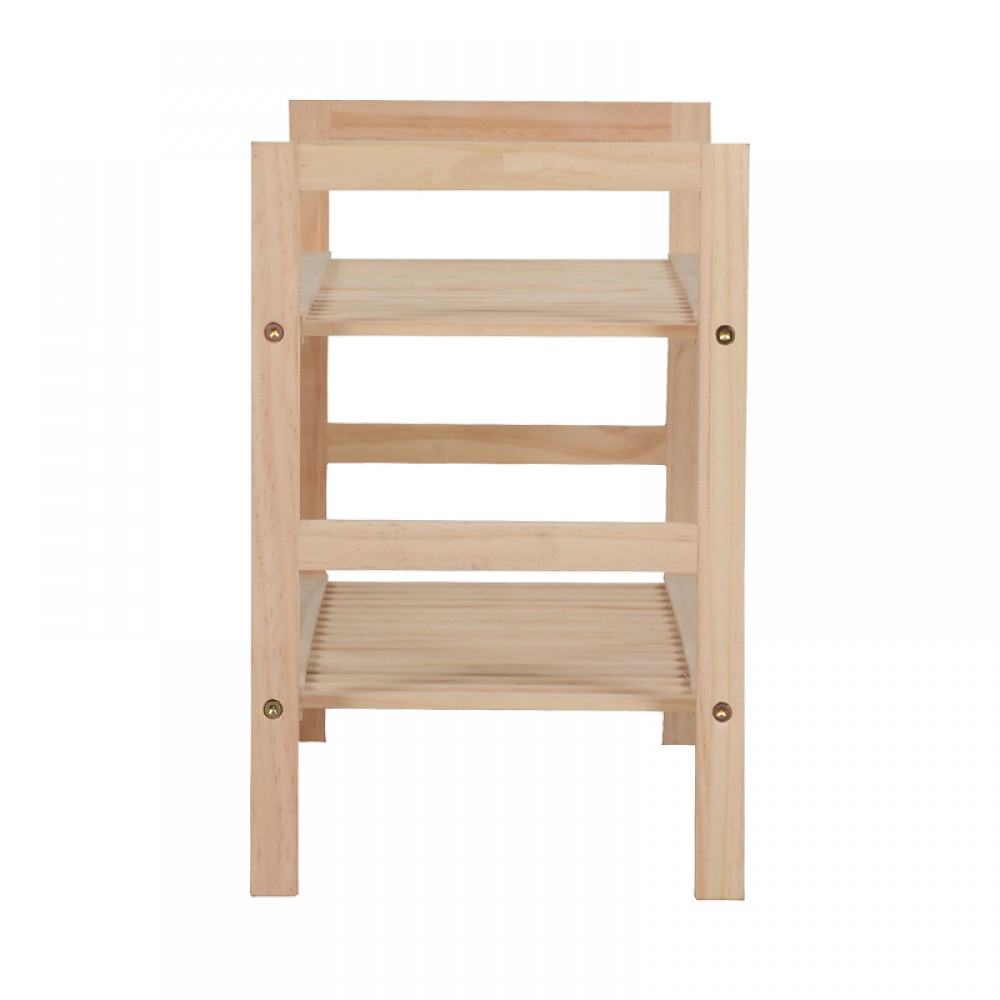 Παπουτσοθήκη Steper pakoworld 8 ζευγών ξύλο ελάτου σε φυσική απόχρωση 71x26x40εκ