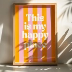 Πίνακας Happo pakoworld με ψηφιακή εκτύπωση και πλαίσιο 33x1.5x48εκ