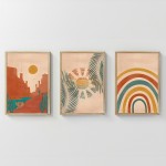 Πίνακας Delea pakoworld τρίπτυχος με ψηφιακή εκτύπωση και πλαίσιο 33x1.5x48εκ