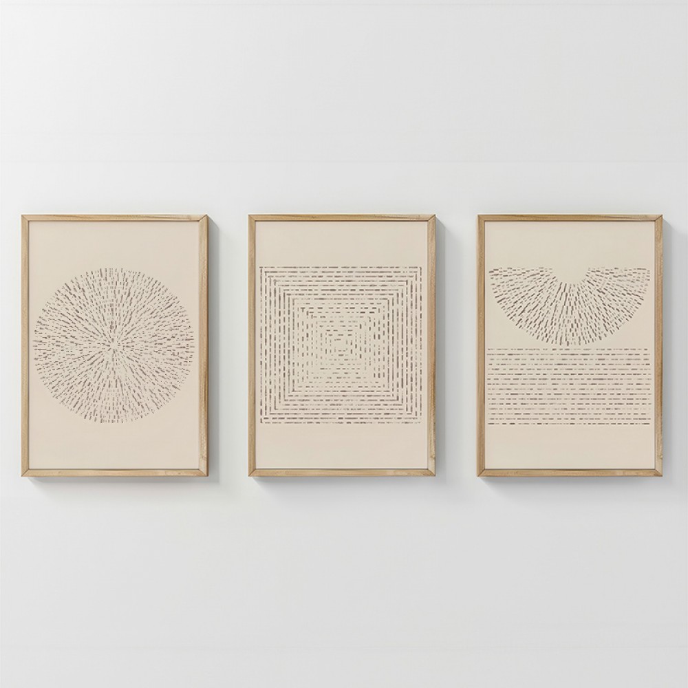 Πίνακας Fouldy pakoworld τρίπτυχος με ψηφιακή εκτύπωση και πλαίσιο 33x1.5x48εκ