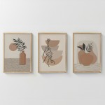 Πίνακας Derzy pakoworld τρίπτυχος με ψηφιακή εκτύπωση και πλαίσιο 33x1.5x48εκ