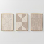 Πίνακας Zenzia pakoworld τρίπτυχος με ψηφιακή εκτύπωση και πλαίσιο 33x1.5x48εκ