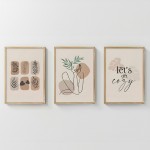 Πίνακας Xinbia pakoworld τρίπτυχος με ψηφιακή εκτύπωση και πλαίσιο 33x1.5x48εκ