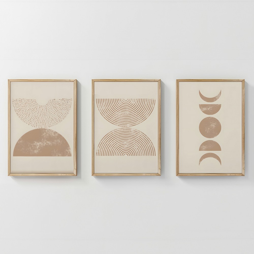 Πίνακας Klipen pakoworld τρίπτυχος με ψηφιακή εκτύπωση και πλαίσιο 33x1.5x48εκ