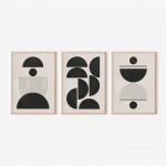 Πίνακας Sanxia pakoworld τρίπτυχος με ψηφιακή εκτύπωση και πλαίσιο 33x1.5x48εκ