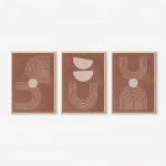 Πίνακας Banba pakoworld τρίπτυχος με ψηφιακή εκτύπωση και πλαίσιο 33x1.5x48εκ