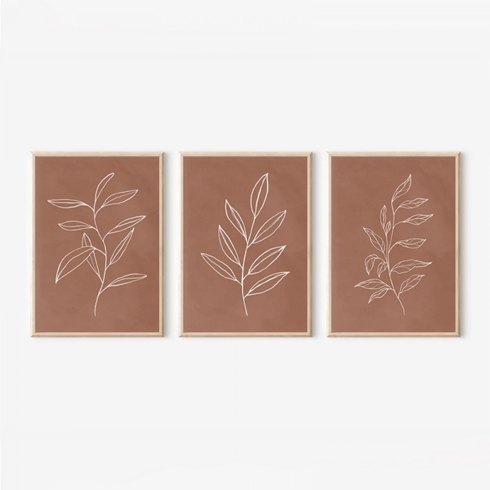 Πίνακας Drifer pakoworld τρίπτυχος με ψηφιακή εκτύπωση και πλαίσιο 33x1.5x48εκ