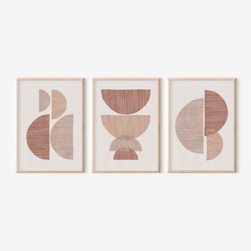 Πίνακας Peria pakoworld τρίπτυχος με ψηφιακή εκτύπωση και πλαίσιο 33x1.5x48εκ