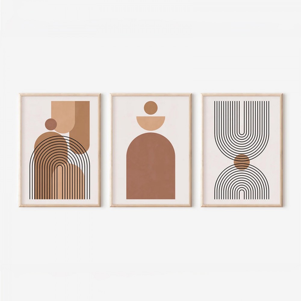 Πίνακας Rexion pakoworld τρίπτυχος με ψηφιακή εκτύπωση και πλαίσιο 33x1.5x48εκ