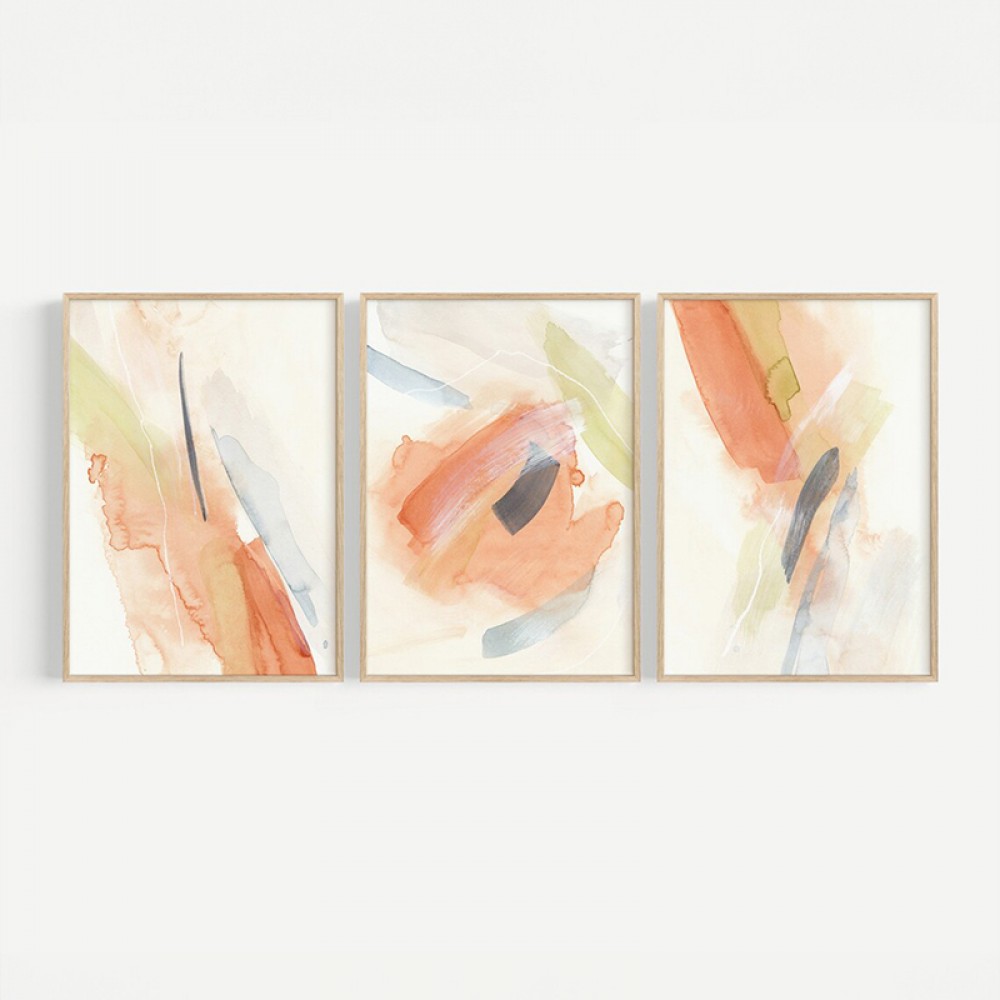 Πίνακας Coris pakoworld τρίπτυχος με ψηφιακή εκτύπωση και πλαίσιο 33x1.5x48εκ