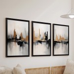 Πίνακας Fortasia pakoworld τρίπτυχος με ψηφιακή εκτύπωση και πλαίσιο 33x0.3x48εκ