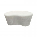 Τραπέζι σαλονιού Fedris pakoworld mdf λευκό 80x70x34εκ