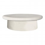 Τραπέζι σαλονιού Herona pakoworld mdf λευκό 100x60x32εκ