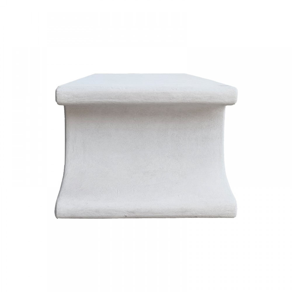 Τραπέζι σαλονιού Nafel pakoworld mdf λευκό 120x60x45εκ