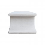 Τραπέζι σαλονιού Nafel pakoworld mdf λευκό 120x60x45εκ