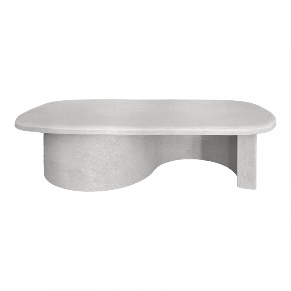Τραπέζι σαλονιού Verven pakoworld mdf λευκό 120x60x32εκ