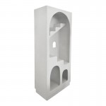 Βιβλιοθήκη-ραφιέρα Boolten pakoworld mdf λευκό 80x38x190εκ