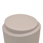 Βοηθητικό τραπέζι Fortox pakoworld MGO cappuccino Φ40x49.5εκ