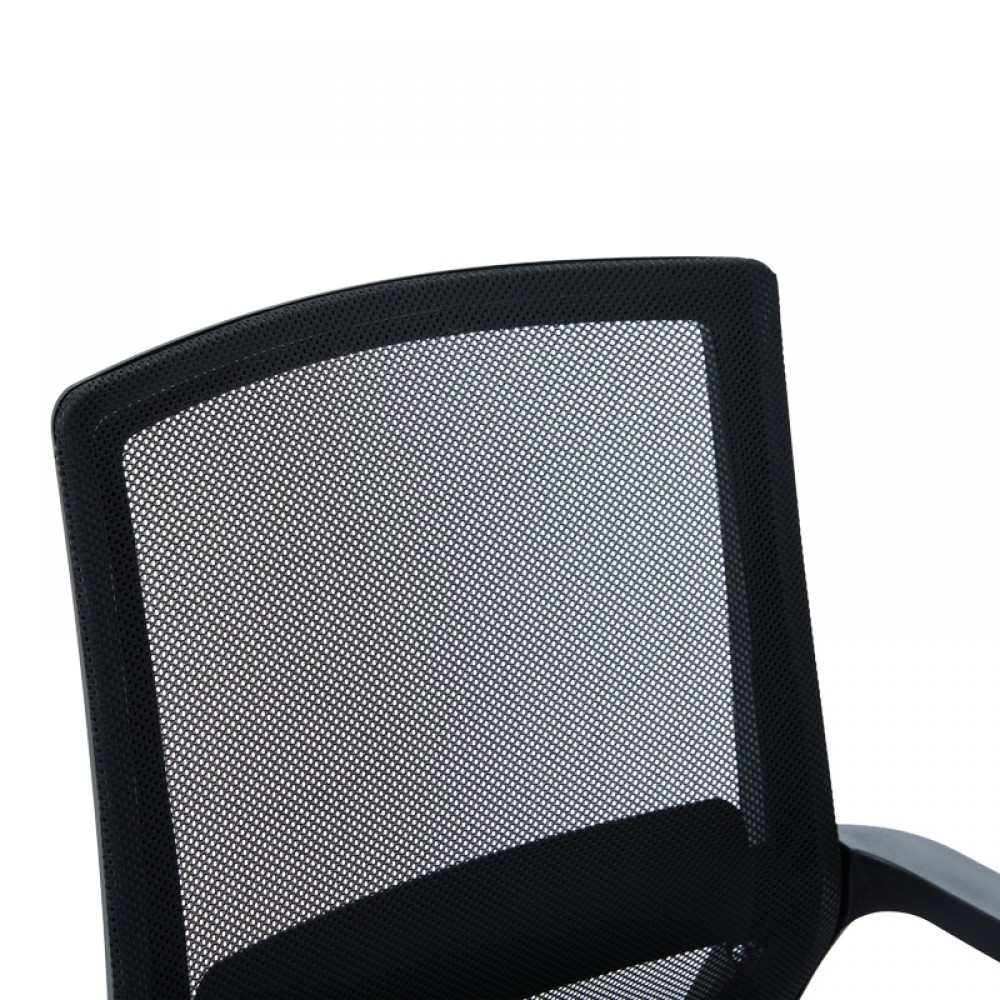 Καρέκλα επισκέπτη Palma pakoworld mesh μαύρο 46x52x94εκ