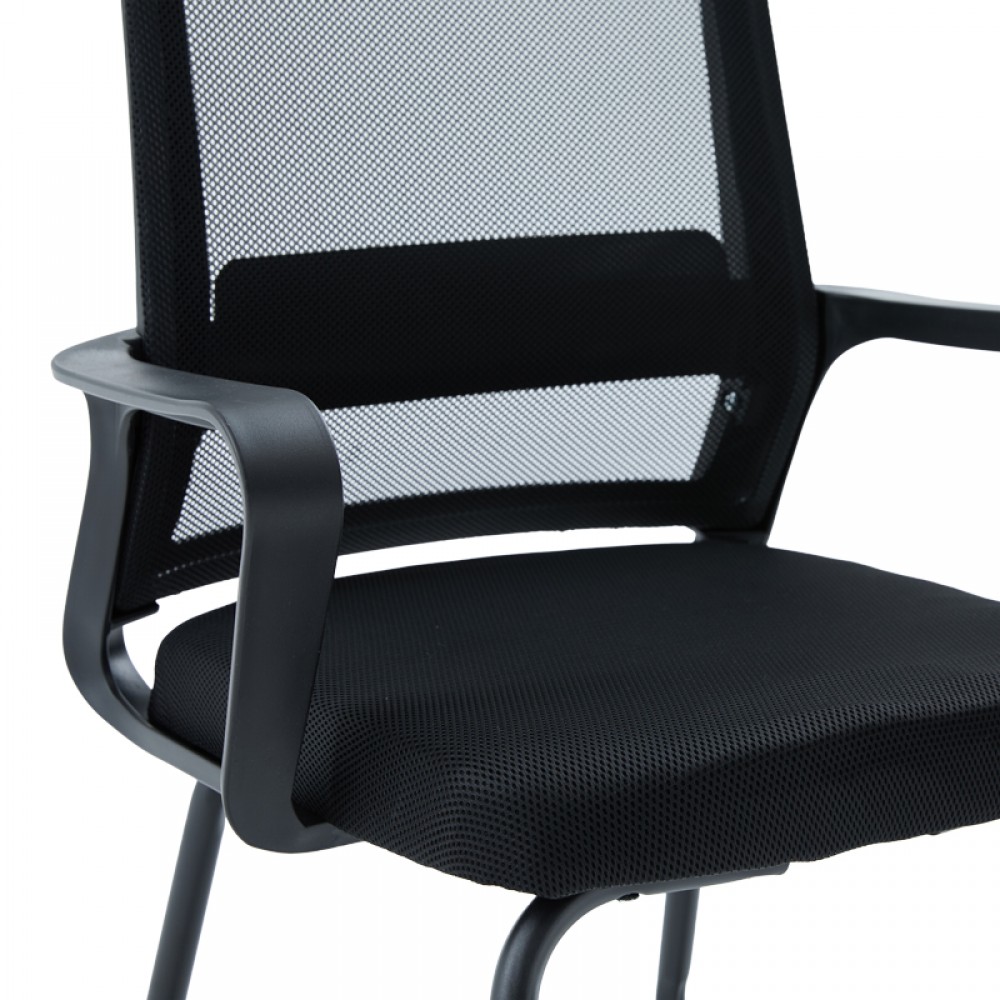 Καρέκλα επισκέπτη Palma pakoworld mesh μαύρο 46x52x94εκ
