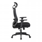 Καρέκλα γραφείου διευθυντή Magida pakoworld mesh μαύρο 58.5x66x115-125εκ