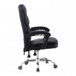 Καρέκλα γραφείου διευθυντή Sanema pakoworld pu μαύρο 62x67x112-122εκ