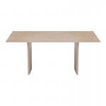 Τραπέζι Releno pakoworld sintered stone σε όψη τραβερτίνας 180x90x75εκ
