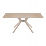 Τραπέζι Olven pakoworld sintered stone σε όψη τραβερτίνας 180x90x75εκ