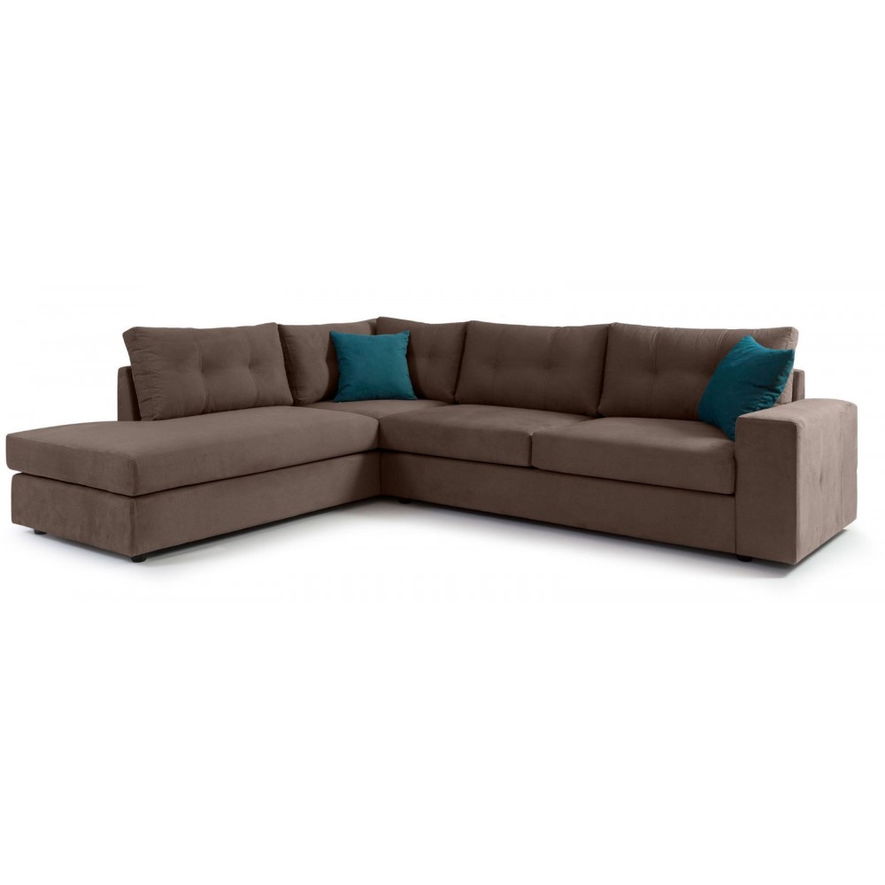 Γωνιακός καναπές Hanson-Mocca-Αριστερή