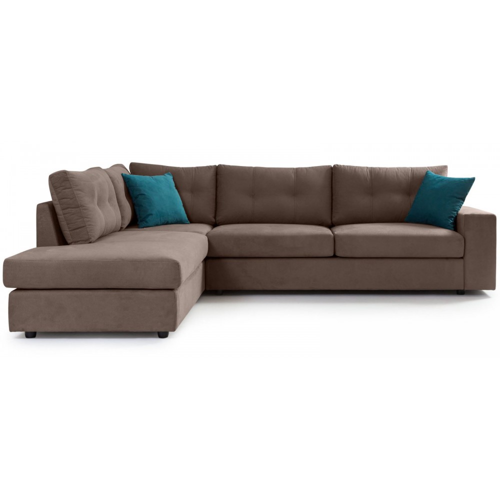 Γωνιακός καναπές Hanson-Mocca-Αριστερή