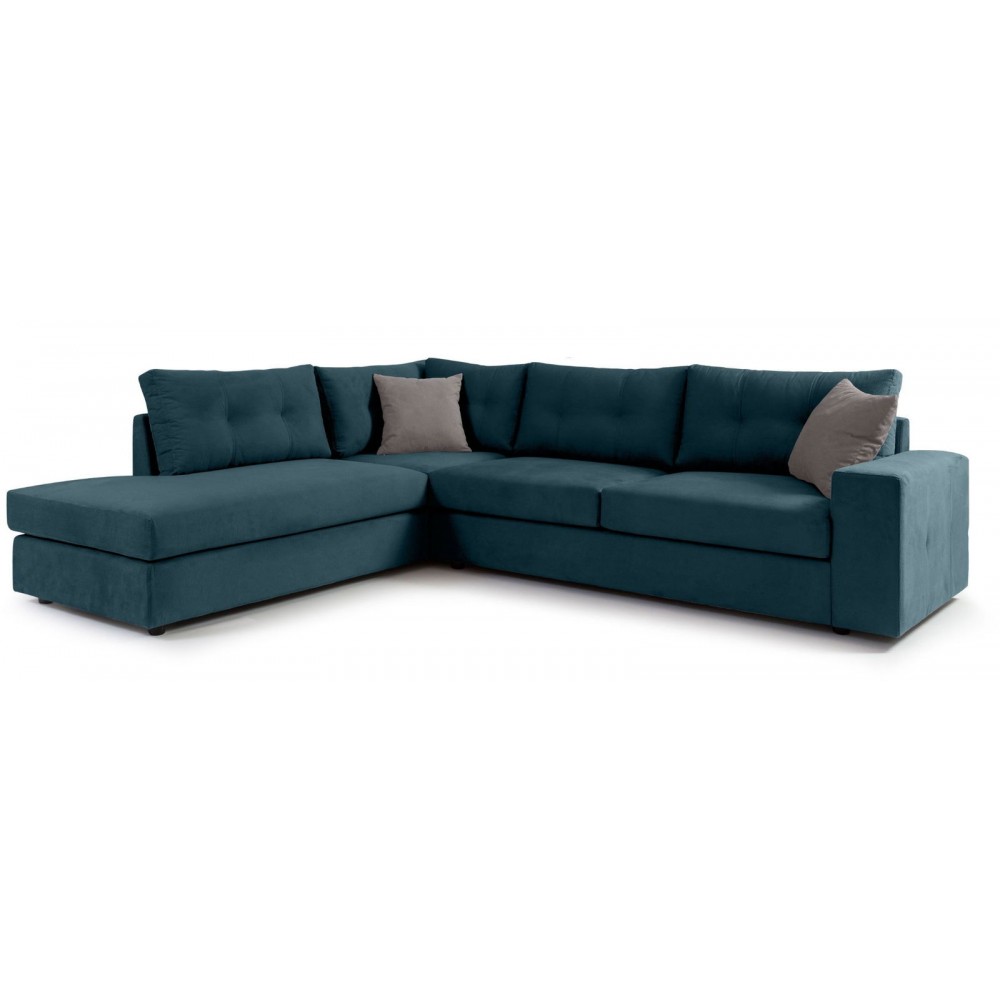 Γωνιακός καναπές Hanson-Petrol-Αριστερή