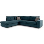 Γωνιακός καναπές Hanson-Petrol-Αριστερή