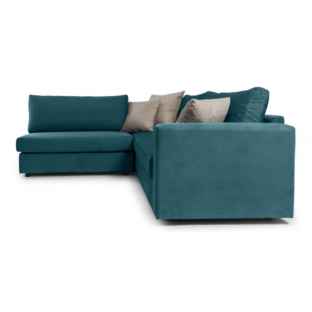 Γωνιακός καναπές Verde-Petrol