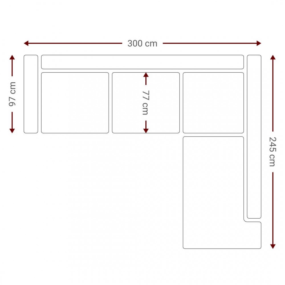 Γωνιακός καναπές Fredrik-Kafe Skouro-Δεξιά