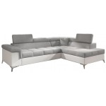 Γωνιακός καναπές Alcyone-Δεξιά-Leuko - Gkri anoixto