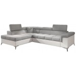 Γωνιακός καναπές Alcyone-Αριστερή-Leuko - Gkri anoixto