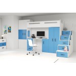 Κουκέτα Steps plus-Leuko-Mple 258x151.5x180