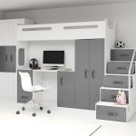 Κουκέτα Steps plus-Leuko - Grafitis 258x151.5x180