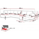 Γωνιακός καναπές Wilma large-Mauro-Δεξιά