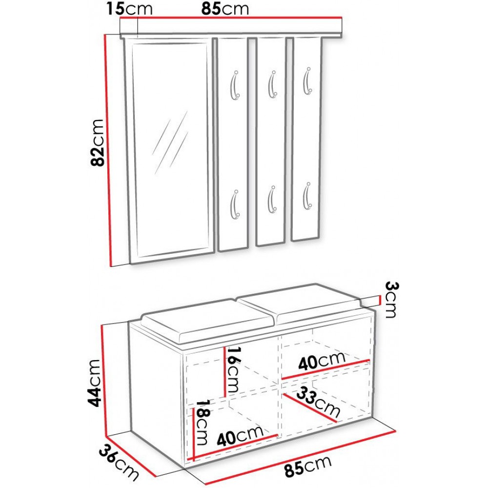 Έπιπλο υποδοχής Opal-Leuko