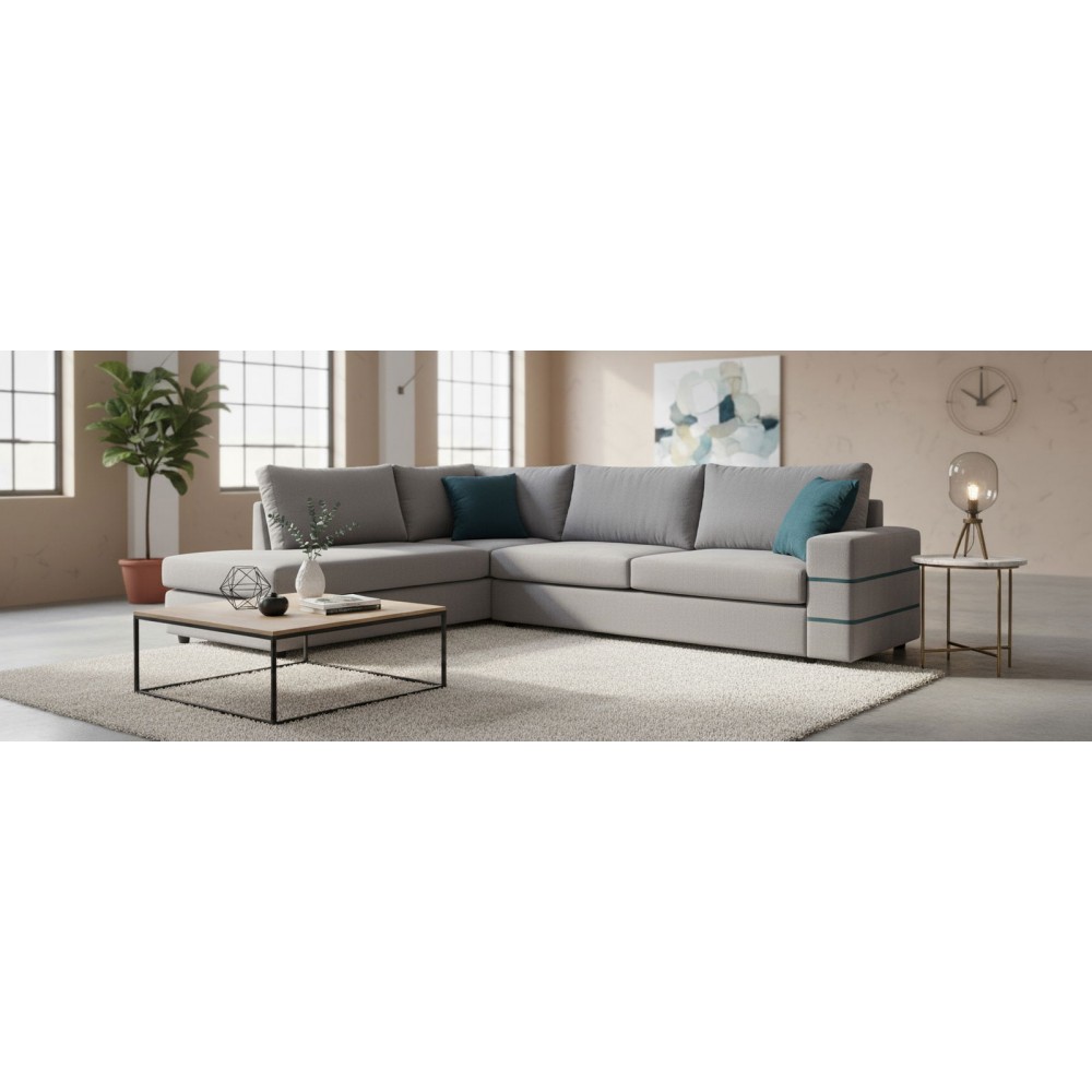 Γωνιακός καναπές Holmes-Gkri Anoixto-Αριστερή