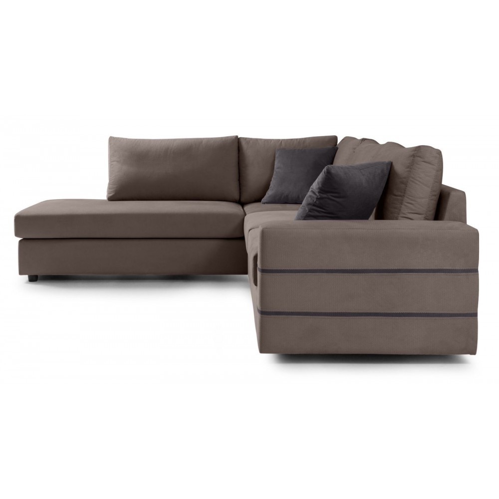 Γωνιακός καναπές Holmes-Mocca-Αριστερή