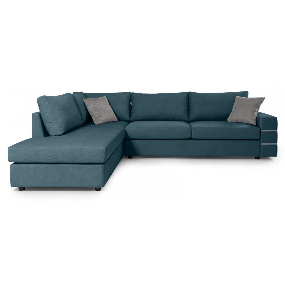 Γωνιακός καναπές Holmes-Petrol-Αριστερή