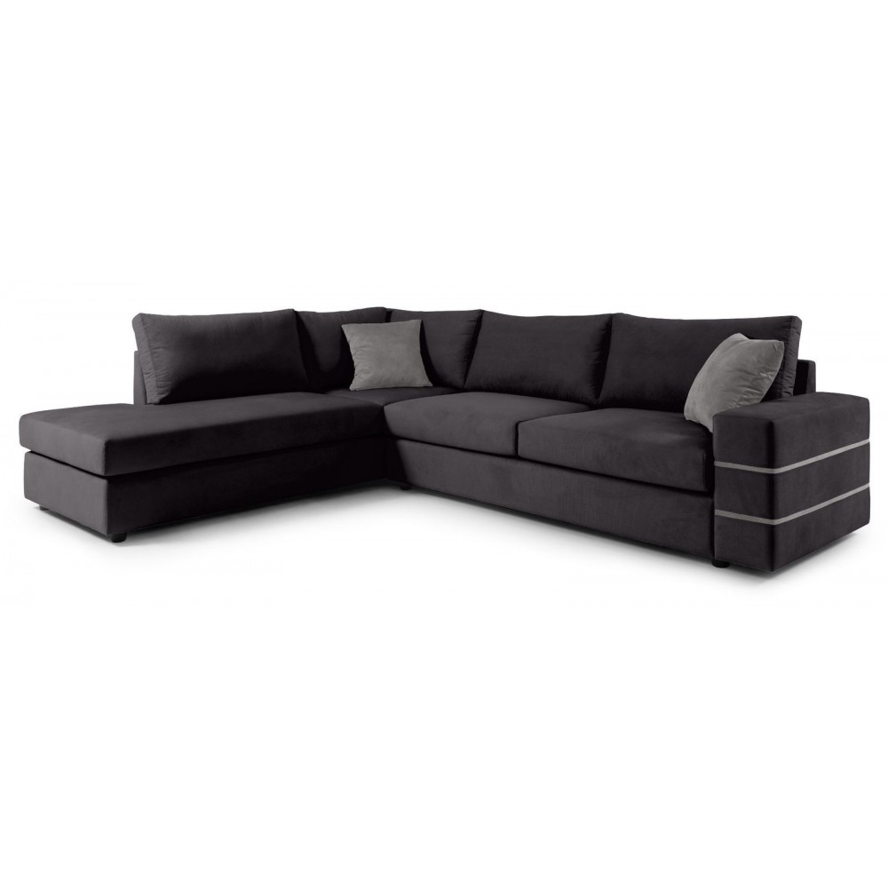 Γωνιακός καναπές Holmes-Anthraki-Αριστερή