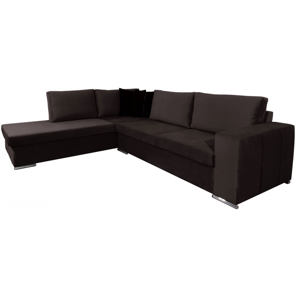 Γωνιακός καναπές Stripe-Kafe Skouro-Δεξιά