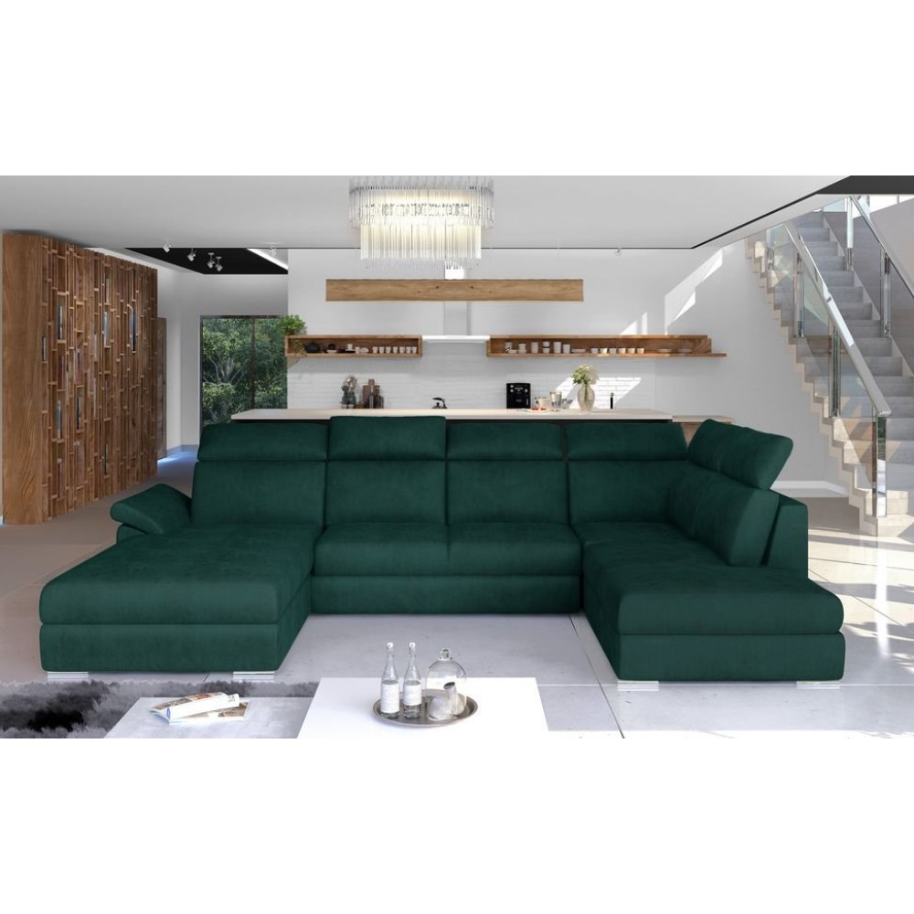 Γωνιακός καναπές Evans-Αριστερή-Prasino