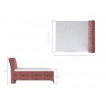 Επενδυμένο Κρεβάτι Ardito-140 x 200-Krem