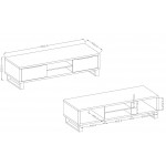 Έπιπλο τηλεόρασης Halley max-Fusiko