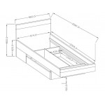Κρεβάτι Bron-120 x 200
