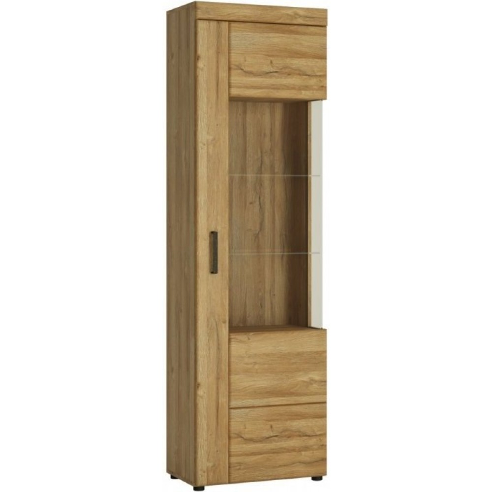 Βιτρίνα Cognac 1D 58x37.4x195